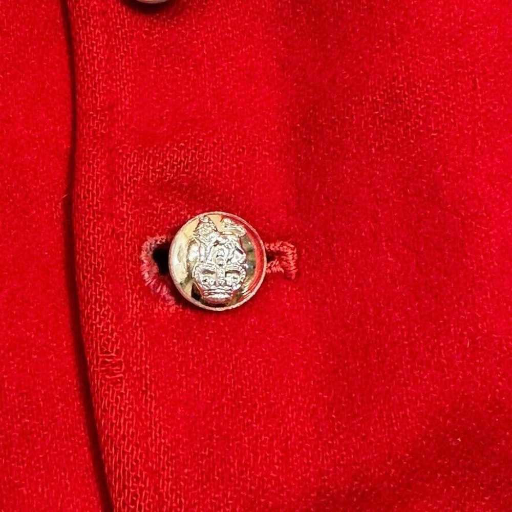 Antique Antique Edwardian Victorian Red Vest Wool… - image 6