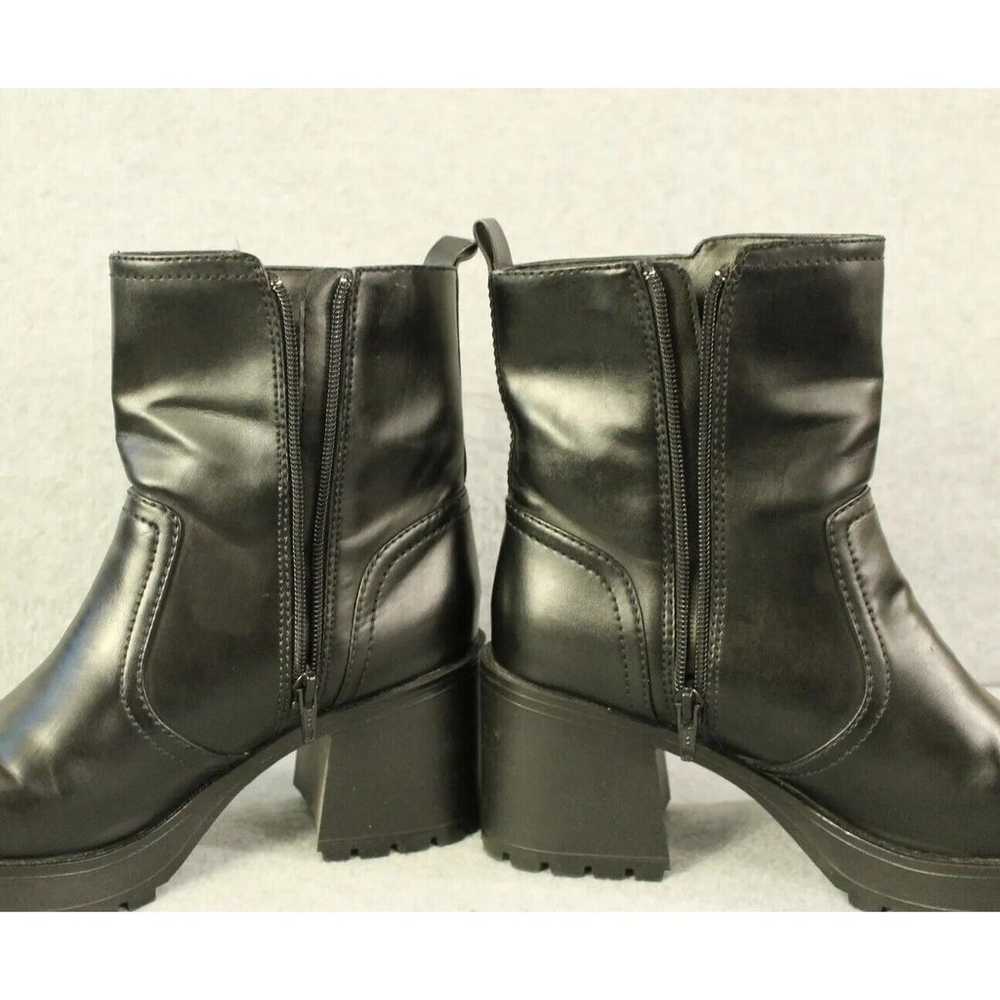 MUDD Y2K 90s Boots SIZE 10 Black Chunky Platform … - image 10