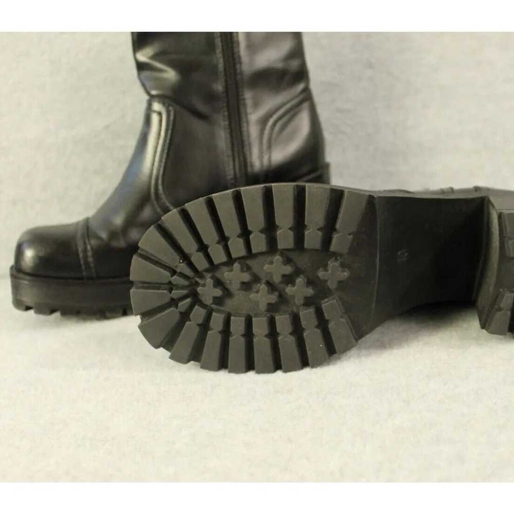 MUDD Y2K 90s Boots SIZE 10 Black Chunky Platform … - image 4