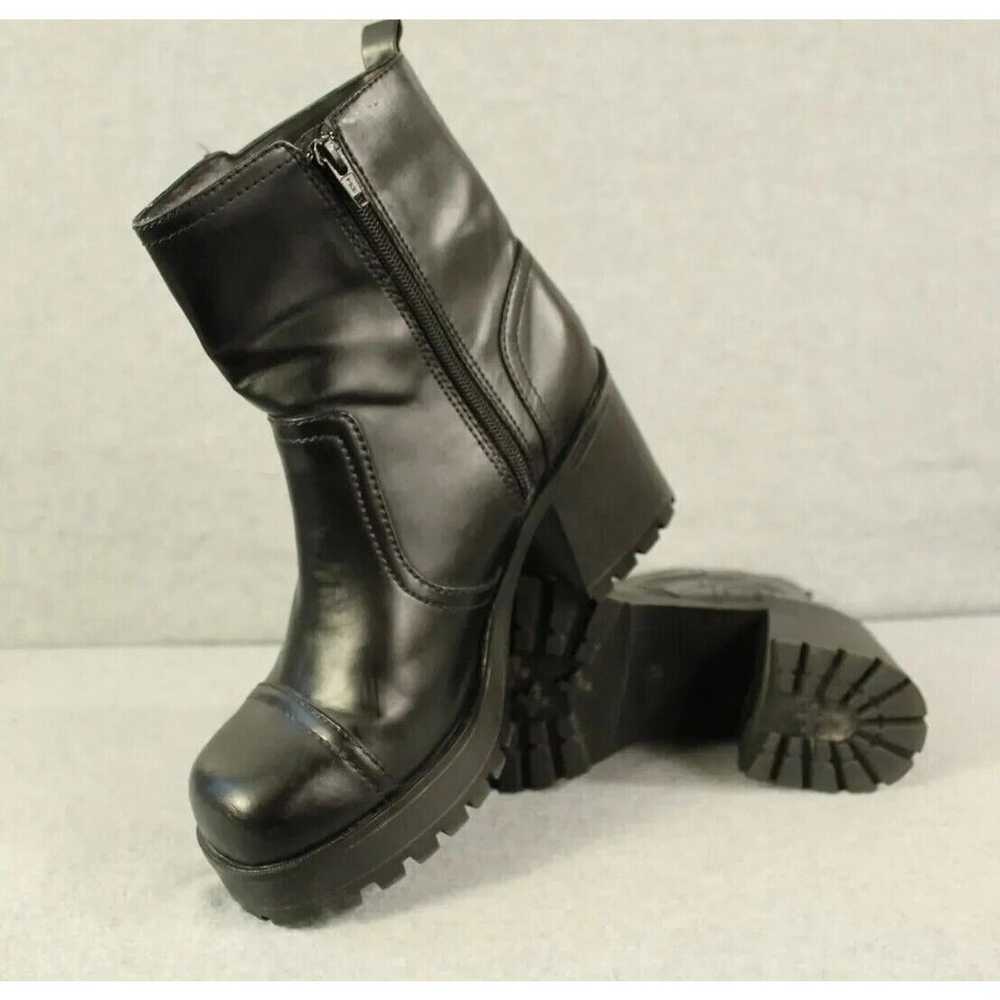 MUDD Y2K 90s Boots SIZE 10 Black Chunky Platform … - image 9