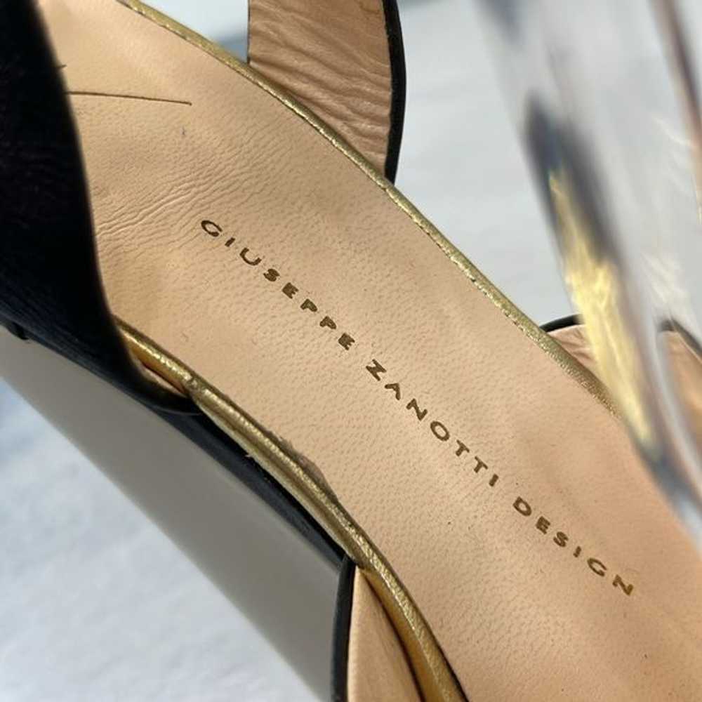 Giuseppe Zanotti Giuseppe Zanotti Gold Black Leat… - image 9