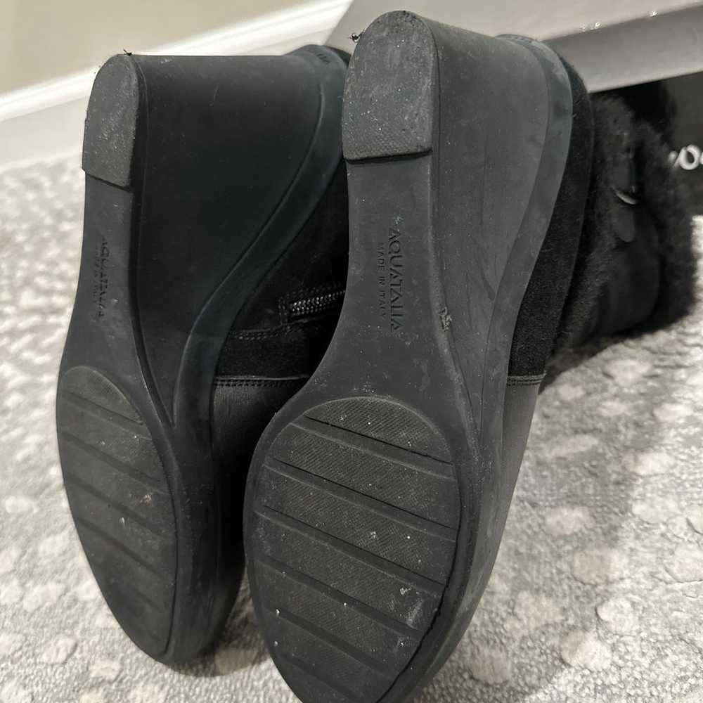 Aquatalia Leather Wedge Booties - image 4