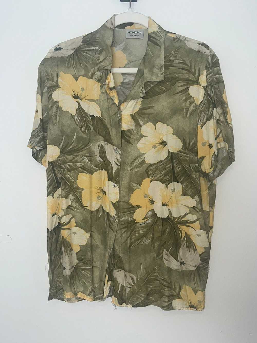 C&A × Streetwear × Vintage C&A Floral Hawaiian Sh… - image 1