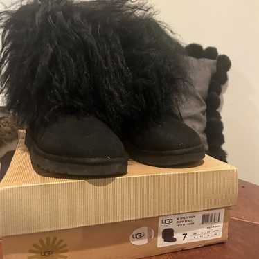 UGG Mongolian sheep black boots - image 1