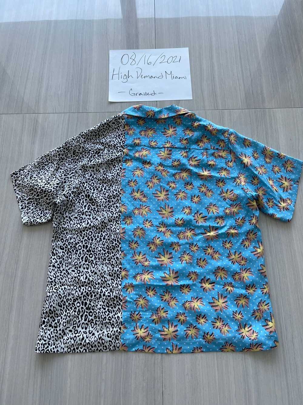 Amiri Amiri Short Sleeve Split Palm Leopard Shirt - image 2