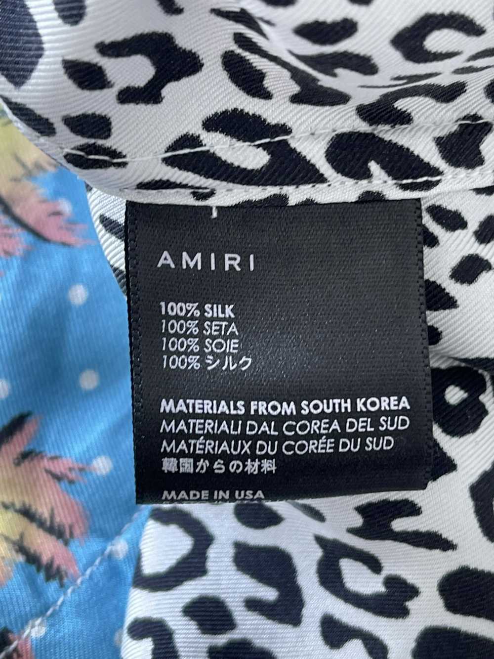 Amiri Amiri Short Sleeve Split Palm Leopard Shirt - image 4