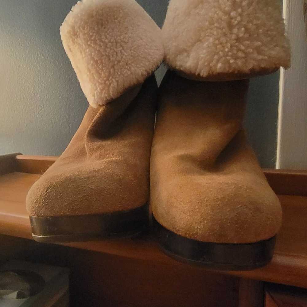 UGG Dandylion Cuff Sherpa Booties - image 3