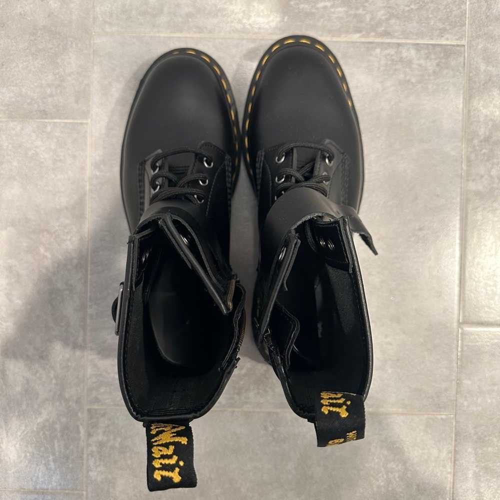 Dr. Martens Cristofor Leather Harness Lace Up Boo… - image 8