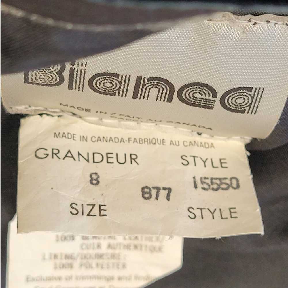 Vintage Bianca Vintage Leather Back Slit Modest S… - image 12