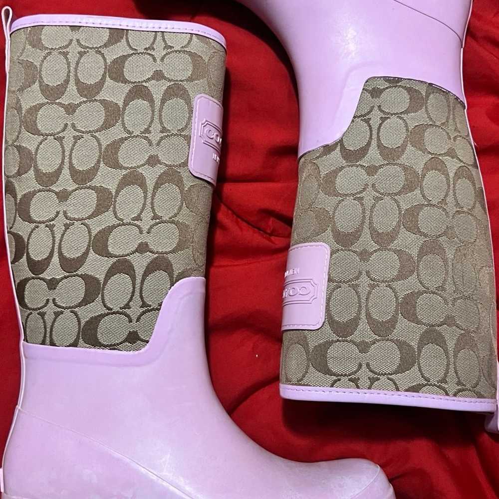 Women Coach Rain Boots - image 1