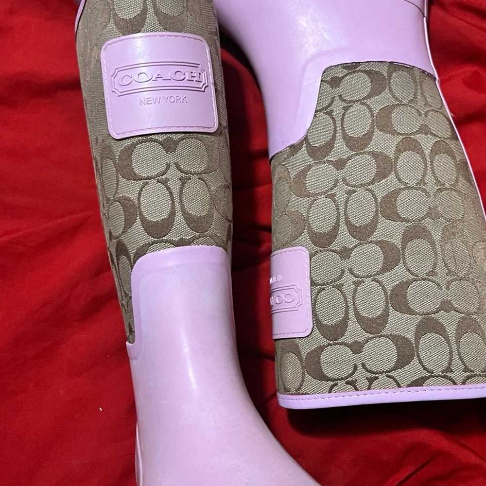 Women Coach Rain Boots - image 3