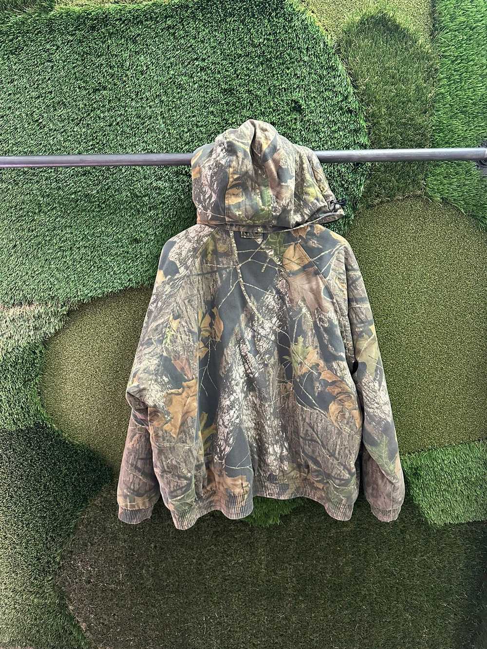 Vintage Vintage Field Staff Camouflage Hooded Jac… - image 2