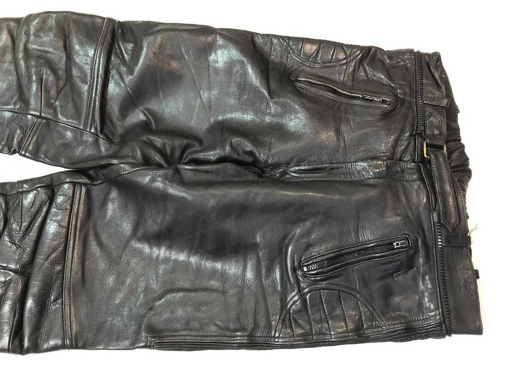 Genuine Leather × MOTO × Racing Vintage Rare Leat… - image 4