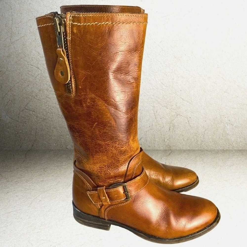 Bed Stu Token Moto Leather Boots Size 8 Knee High… - image 1