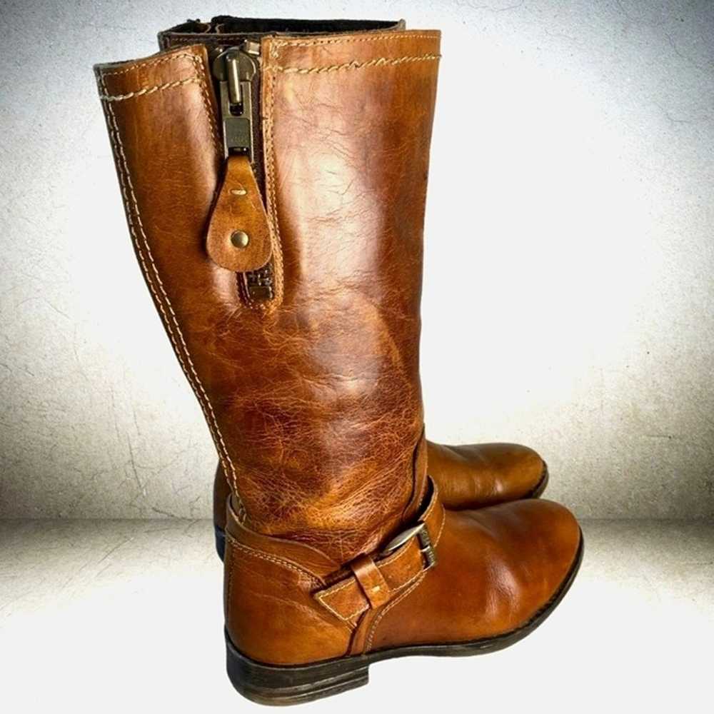 Bed Stu Token Moto Leather Boots Size 8 Knee High… - image 3