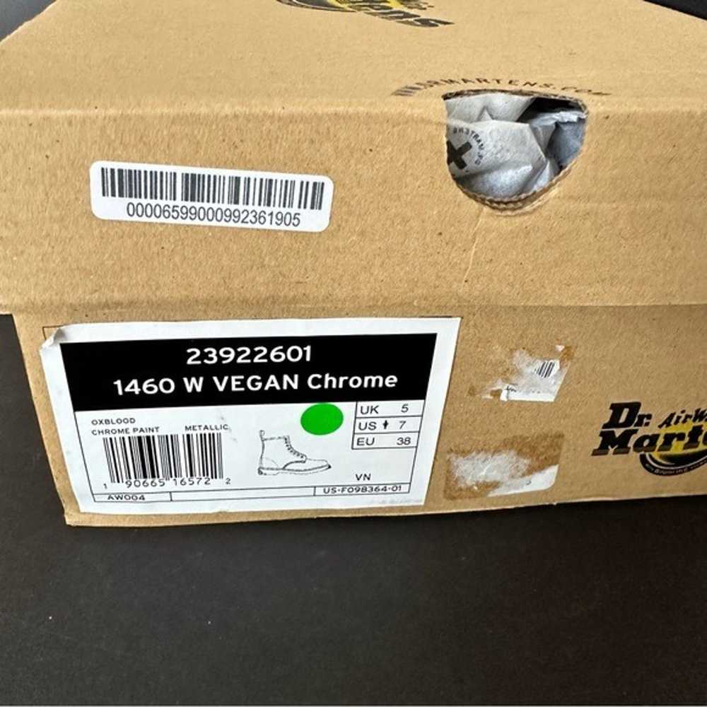 Dr Martens 1460 W Vegan Chrome Boots Size 7 - image 10