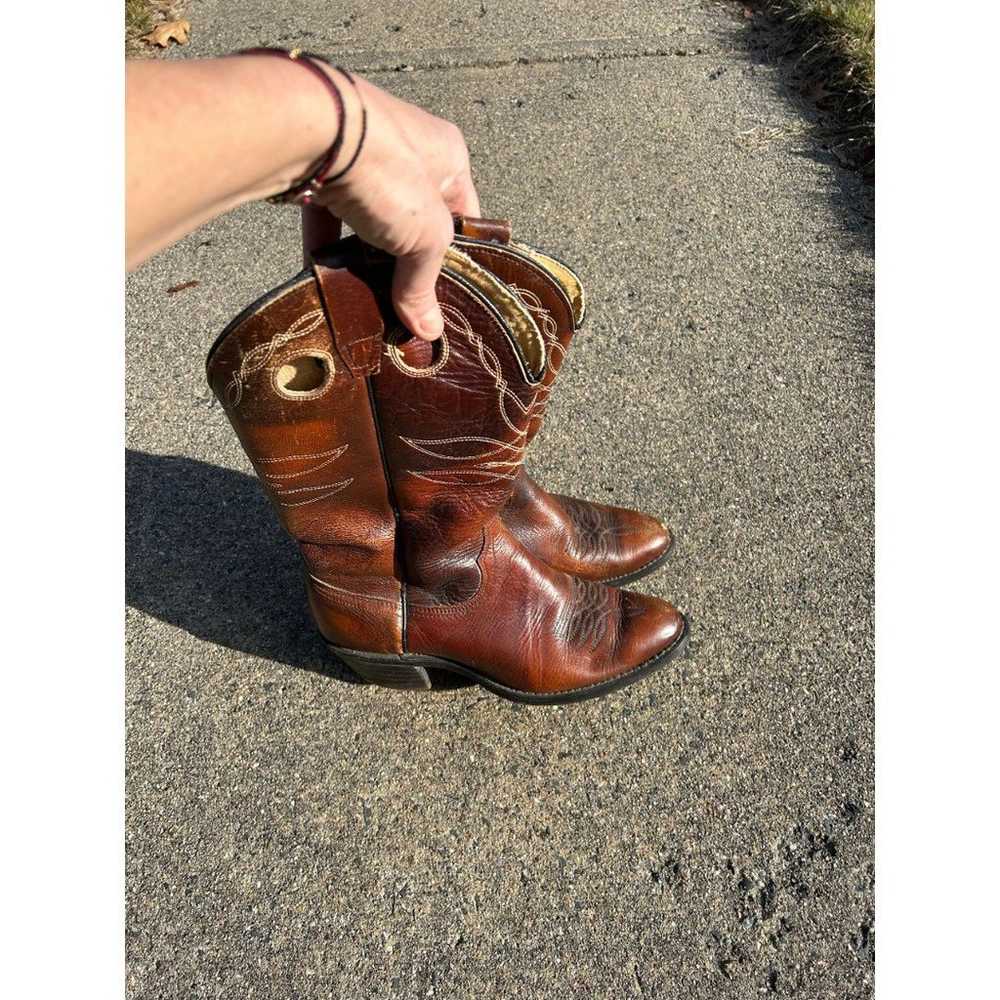 Vintage Size 9 Womens Cowgirl Cowboy Boots - image 2