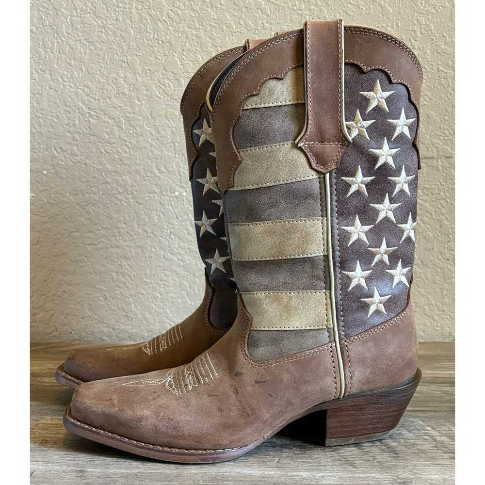 Durango Union Flag Womens Cowboy Boots Size 6.5 - image 2