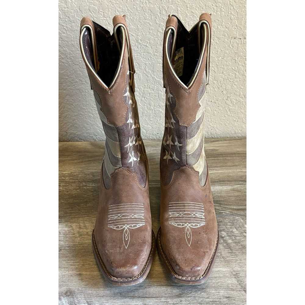 Durango Union Flag Womens Cowboy Boots Size 6.5 - image 3