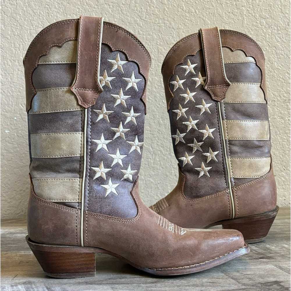 Durango Union Flag Womens Cowboy Boots Size 6.5 - image 8