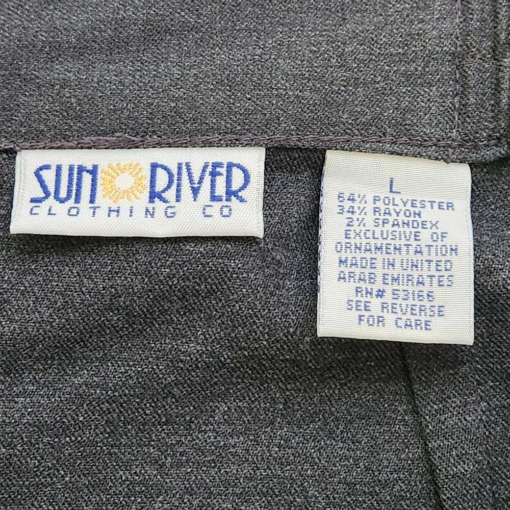 Other Sun River Clothing Gray Charcoal Embroidere… - image 5