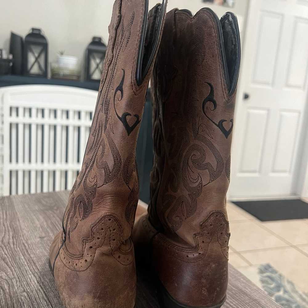 Justin Cowgirl Boots- size 8.5 - image 5