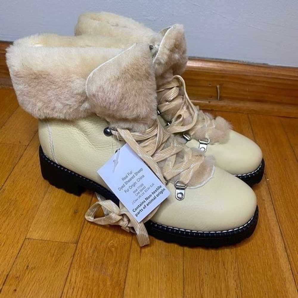 J Crew Nordic boots in leather,  Size 9 - image 2