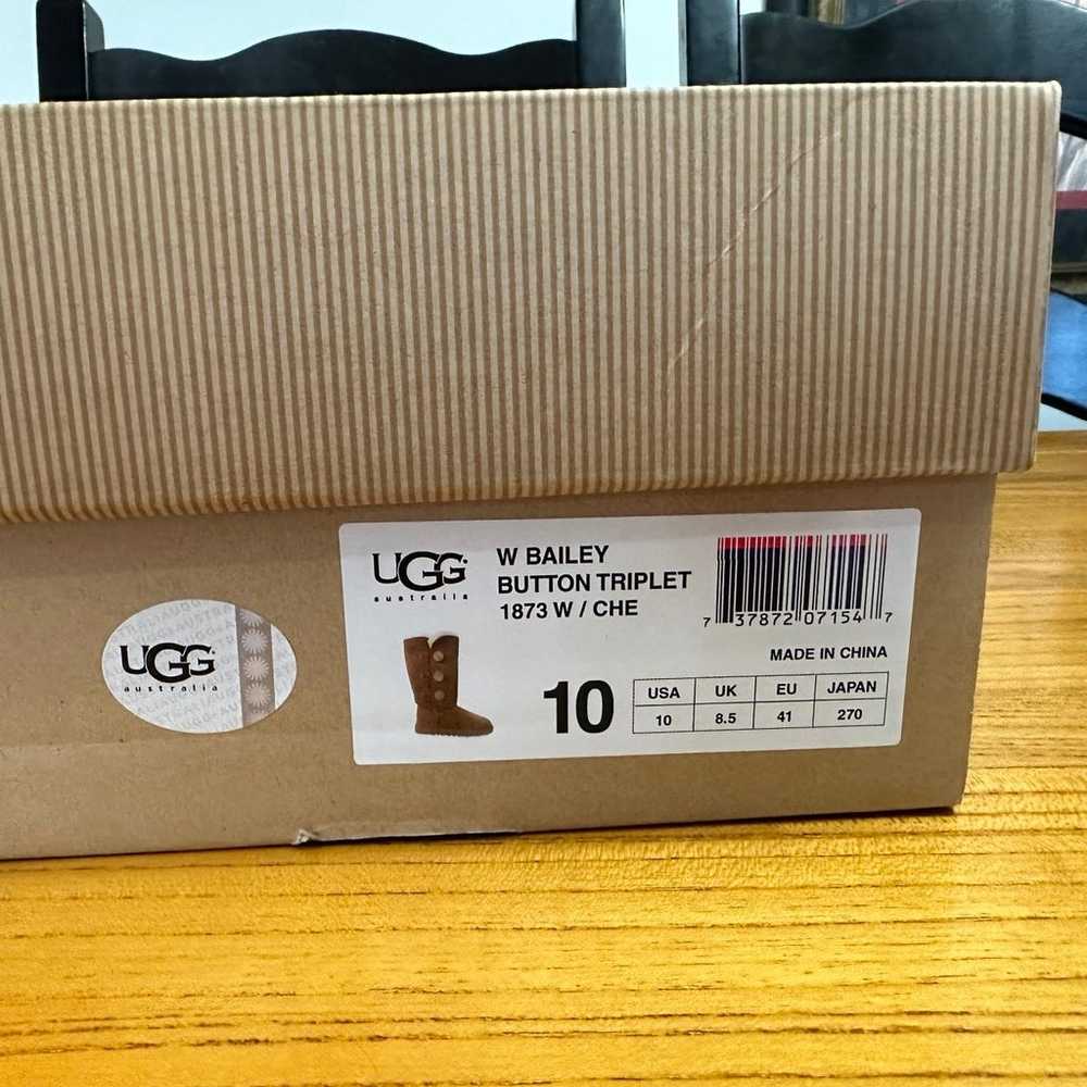 Ladies UGG Bailey Button Triplet 1873 Chestnut Bo… - image 12