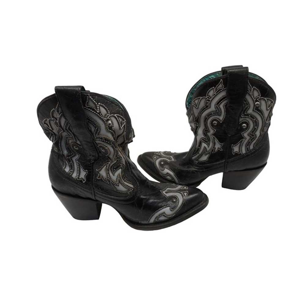 Corral Leather Women's Western Ankle Booties Blac… - image 6