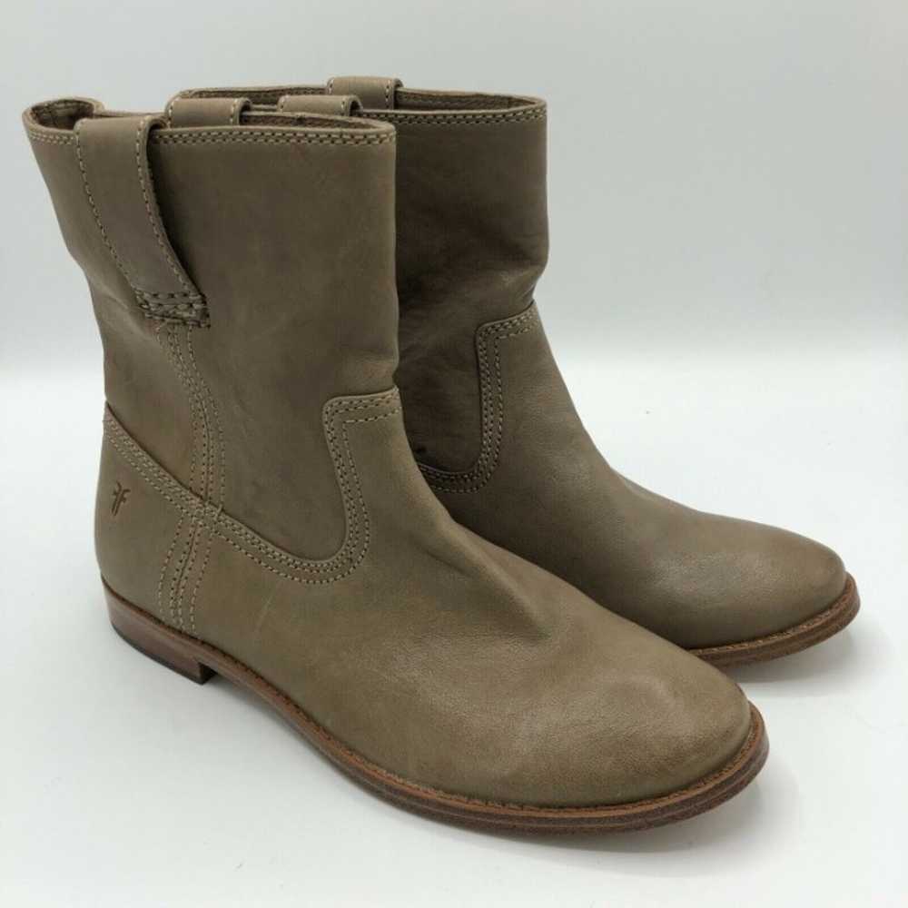 Frye Anna Short Leather Ankle Boots 6 - image 2