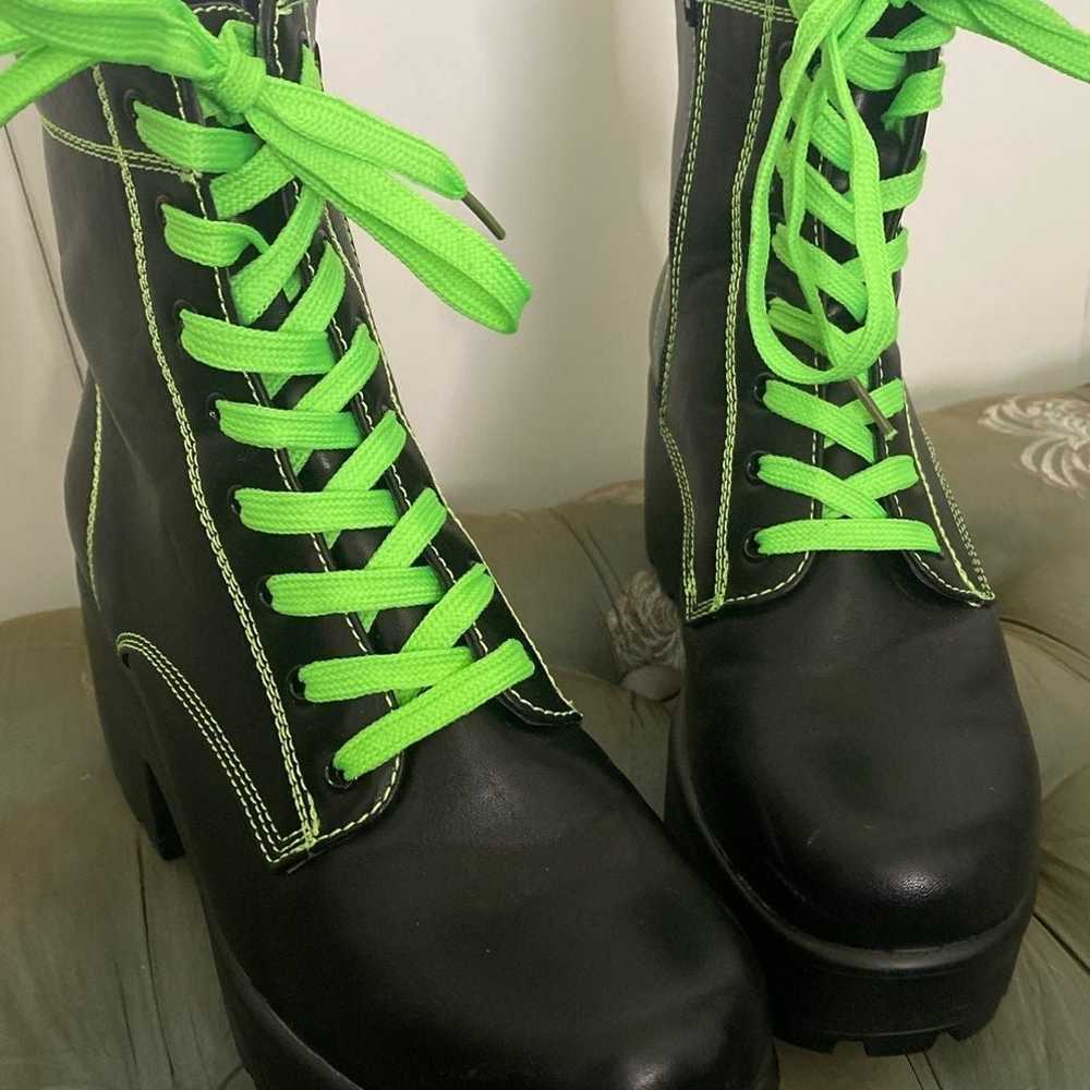 Awesome black combat boots! - image 2