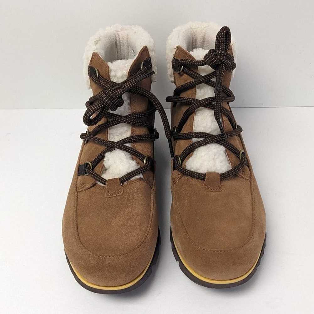 Sorel Harlow Lace Cozy Winter Boots, Tan Suede, W… - image 3