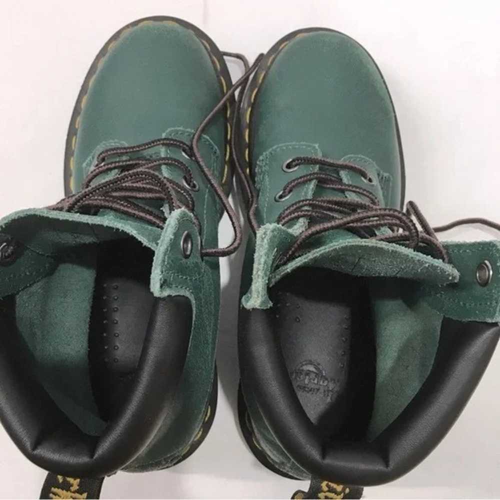 Dr. Martens AW004 Green Six Eyelet Leather Ankle … - image 10