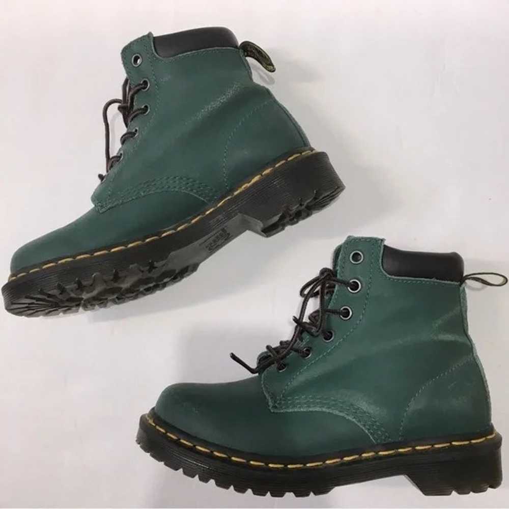 Dr. Martens AW004 Green Six Eyelet Leather Ankle … - image 7