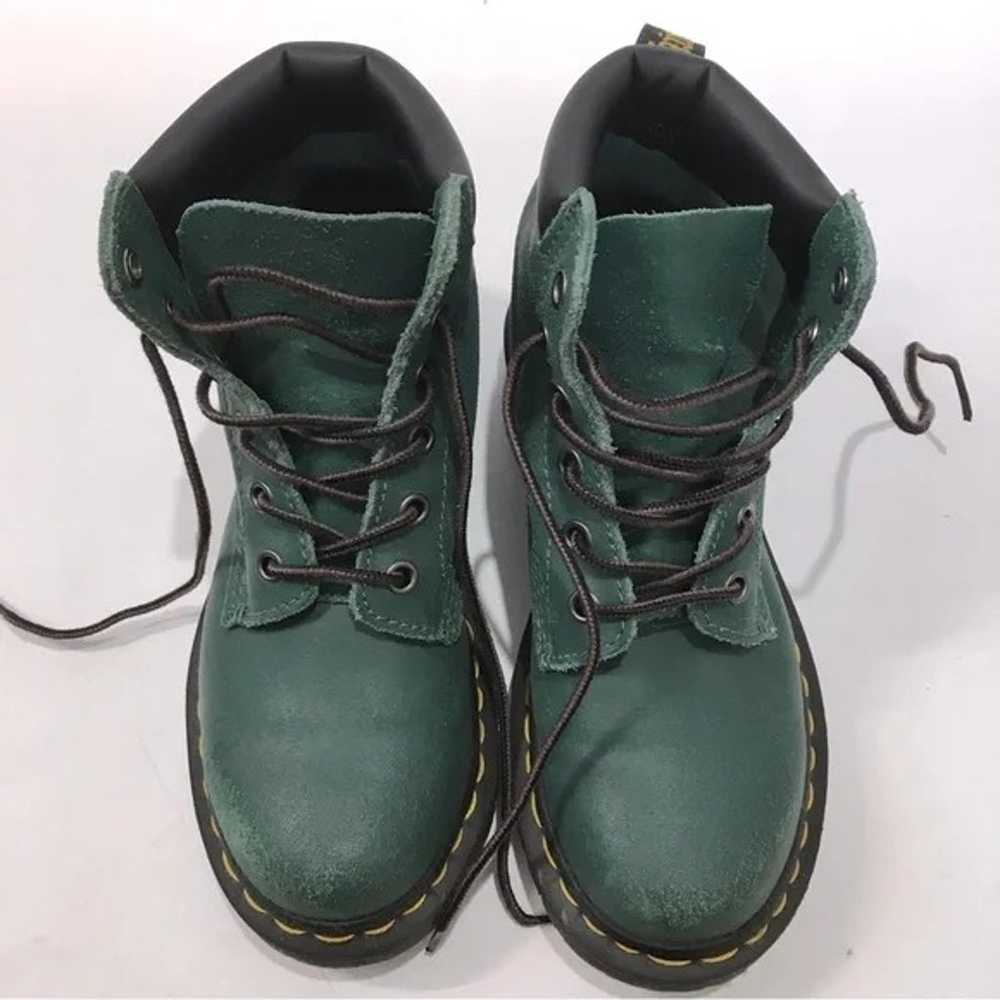 Dr. Martens AW004 Green Six Eyelet Leather Ankle … - image 9