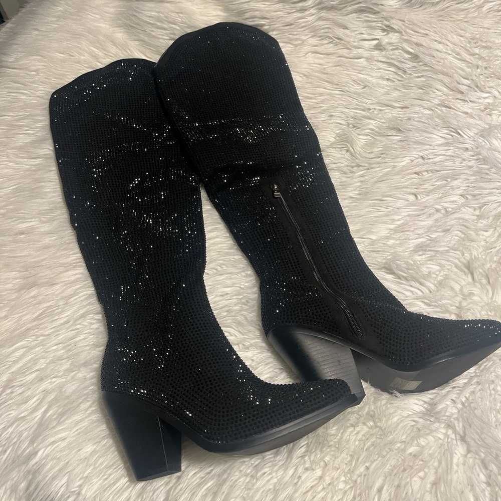 Dolls kill azalea wang gemstone black boots  8.5 - image 1