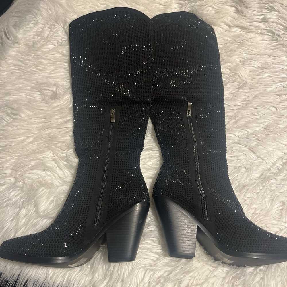 Dolls kill azalea wang gemstone black boots  8.5 - image 3