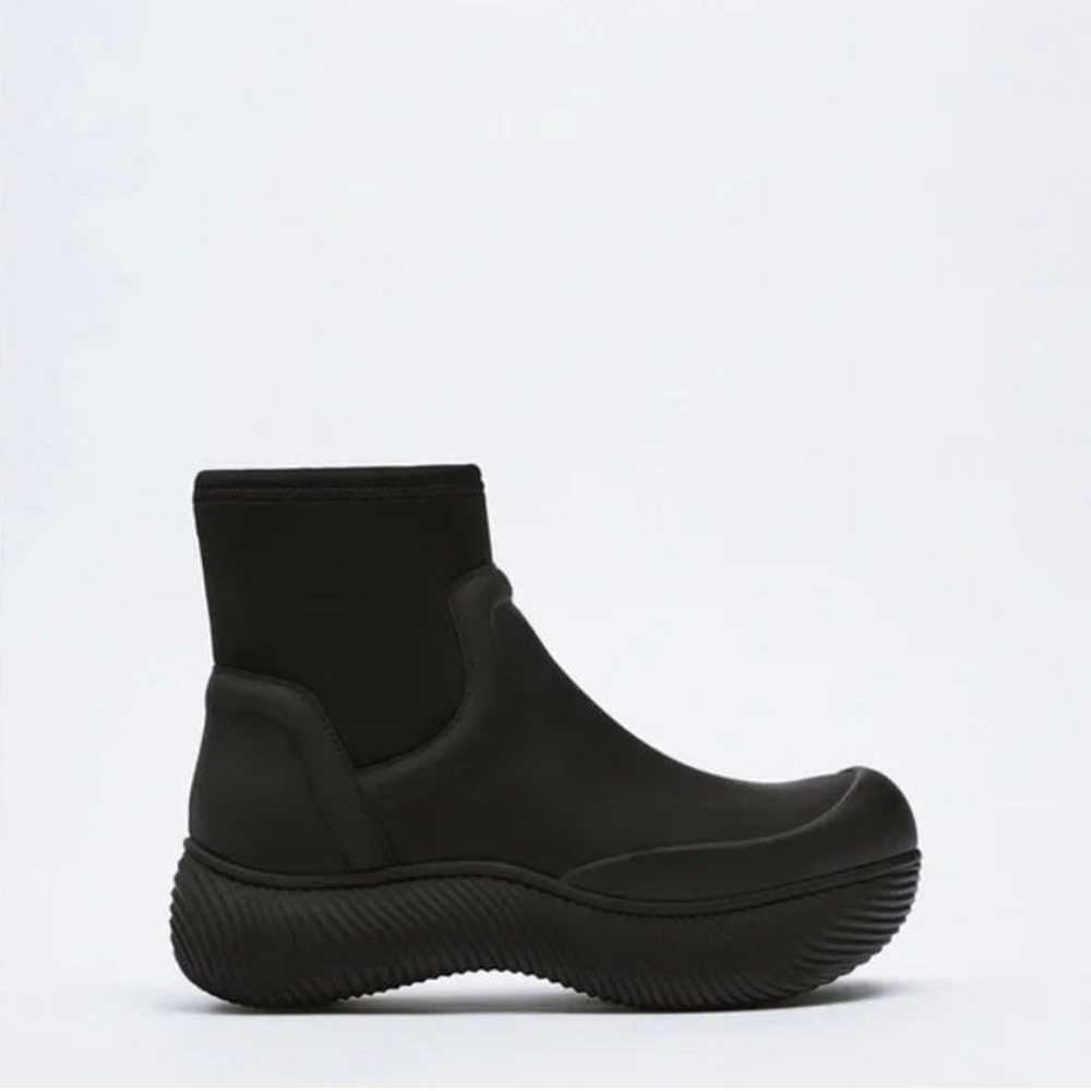 Zara Combination Rubberized Clog Ankle Rain Inspi… - image 2