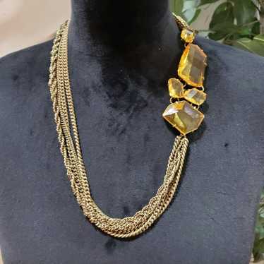 Other Fashion Wheat Chain Rhinestone Necklace W/ S