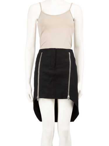 Alexander Wang Black Wool Zipped Mini Skirt - image 1