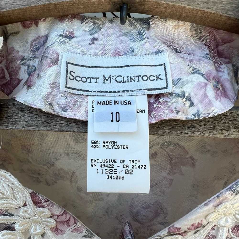 Vintage Scott McClintock floral brocade floral sk… - image 3