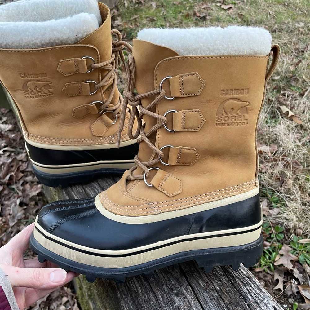 Sorel Caribou Waterproof Winter Boots Size 8 - image 3