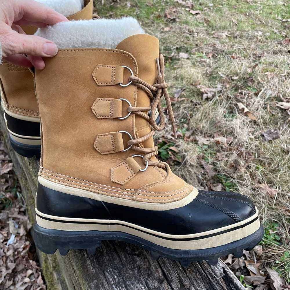 Sorel Caribou Waterproof Winter Boots Size 8 - image 4