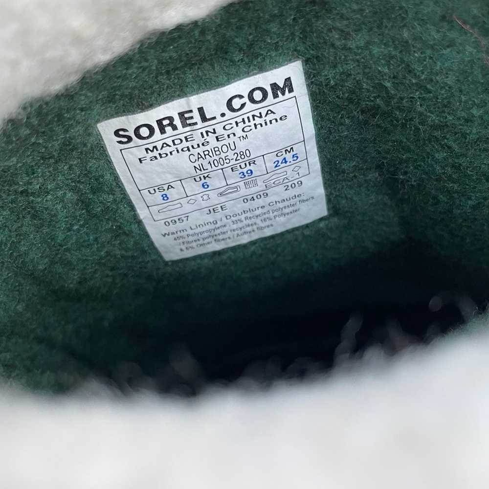 Sorel Caribou Waterproof Winter Boots Size 8 - image 6