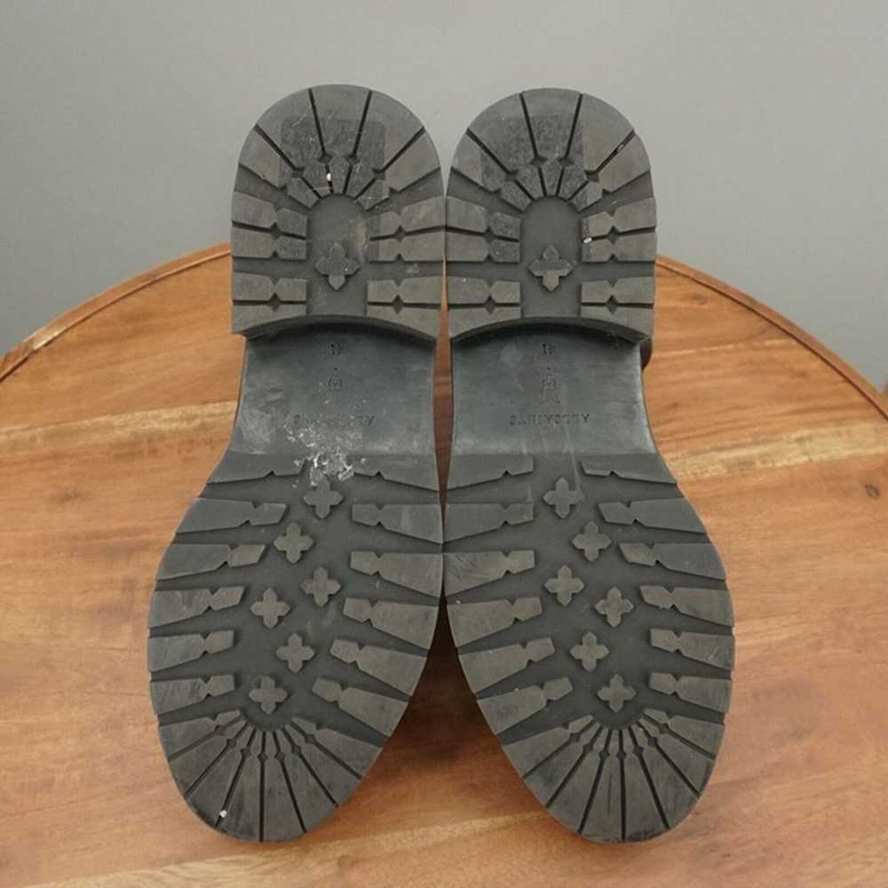 Allsaints Dusty Ankle Boots Lace Up Black Metalli… - image 12