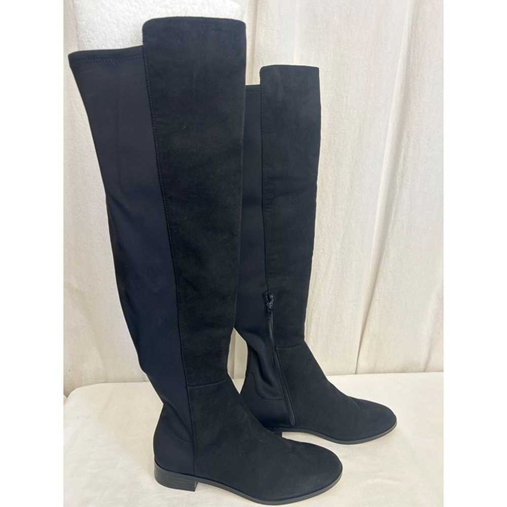 J Crew Factory Sueded knee-high boots with stretc… - image 2