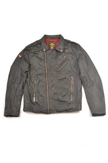Leather Jacket × MOTO × Superdry Superdry Vintage 