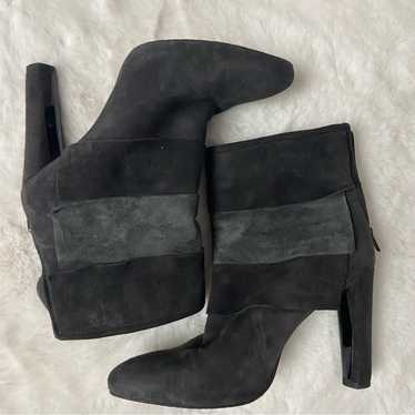 Stuart Weitzman Suede ruffle ankle boot - like new - image 1