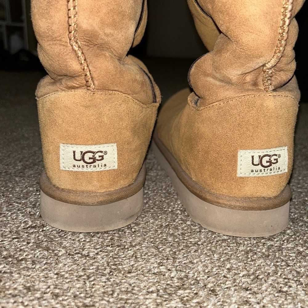 UGG Brand light brown size 10 Big Bow faux fur li… - image 2