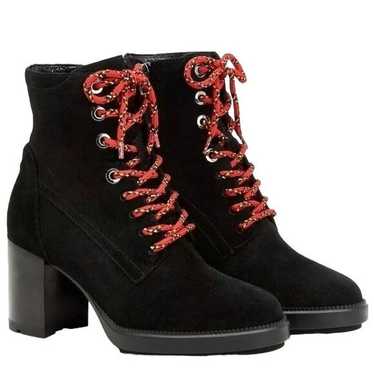 NEW Aquatalia Isotta Boots Womens 7 Black Suede L… - image 1